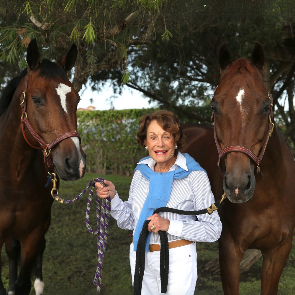 Lesley with her two dogs